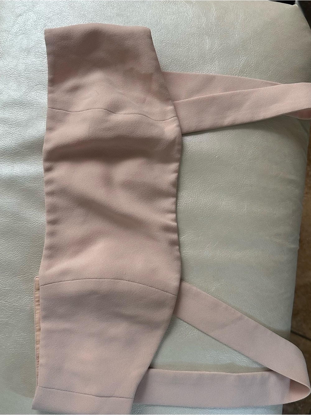 Blush Pink Strapless Bandeau Top